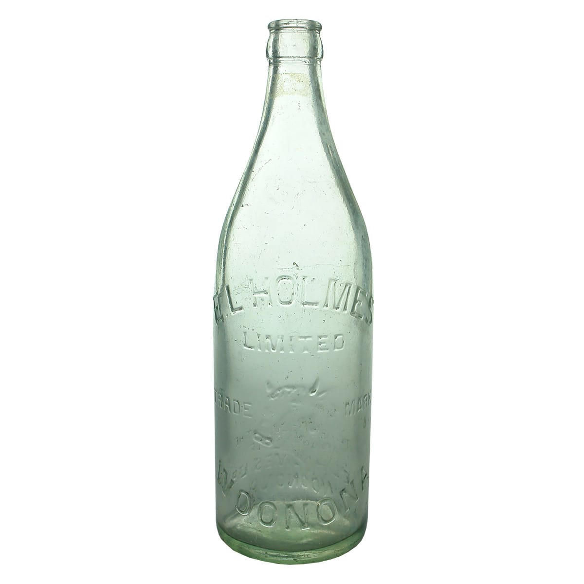 Crown Seal. E. L. Holmes, Woonona. Aqua. 24 oz. (New South Wales)