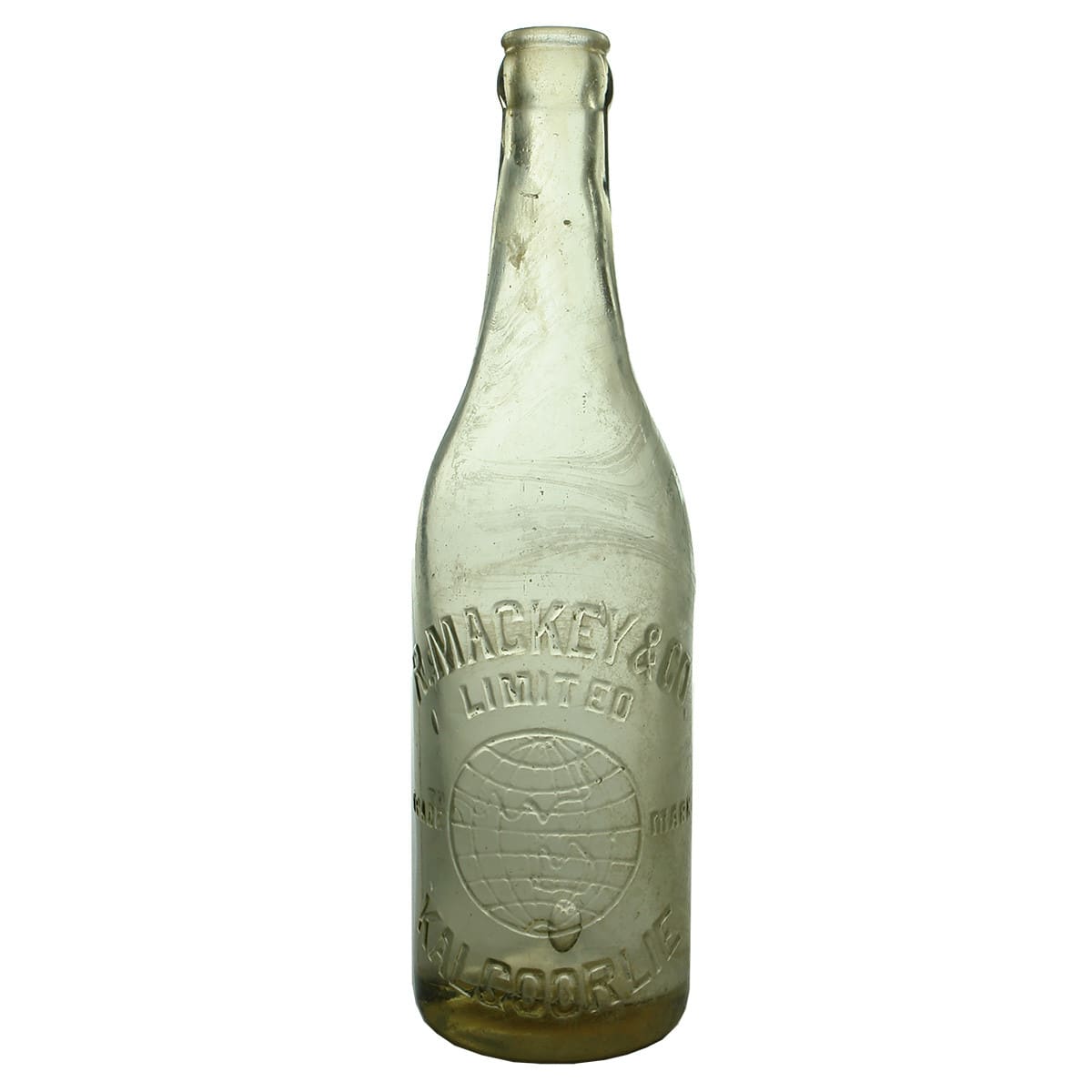 Crown Seal. R. Mackey & Co Limited, Kalgoorlie. Clear. 13 oz. Spun top. (Western Australia)