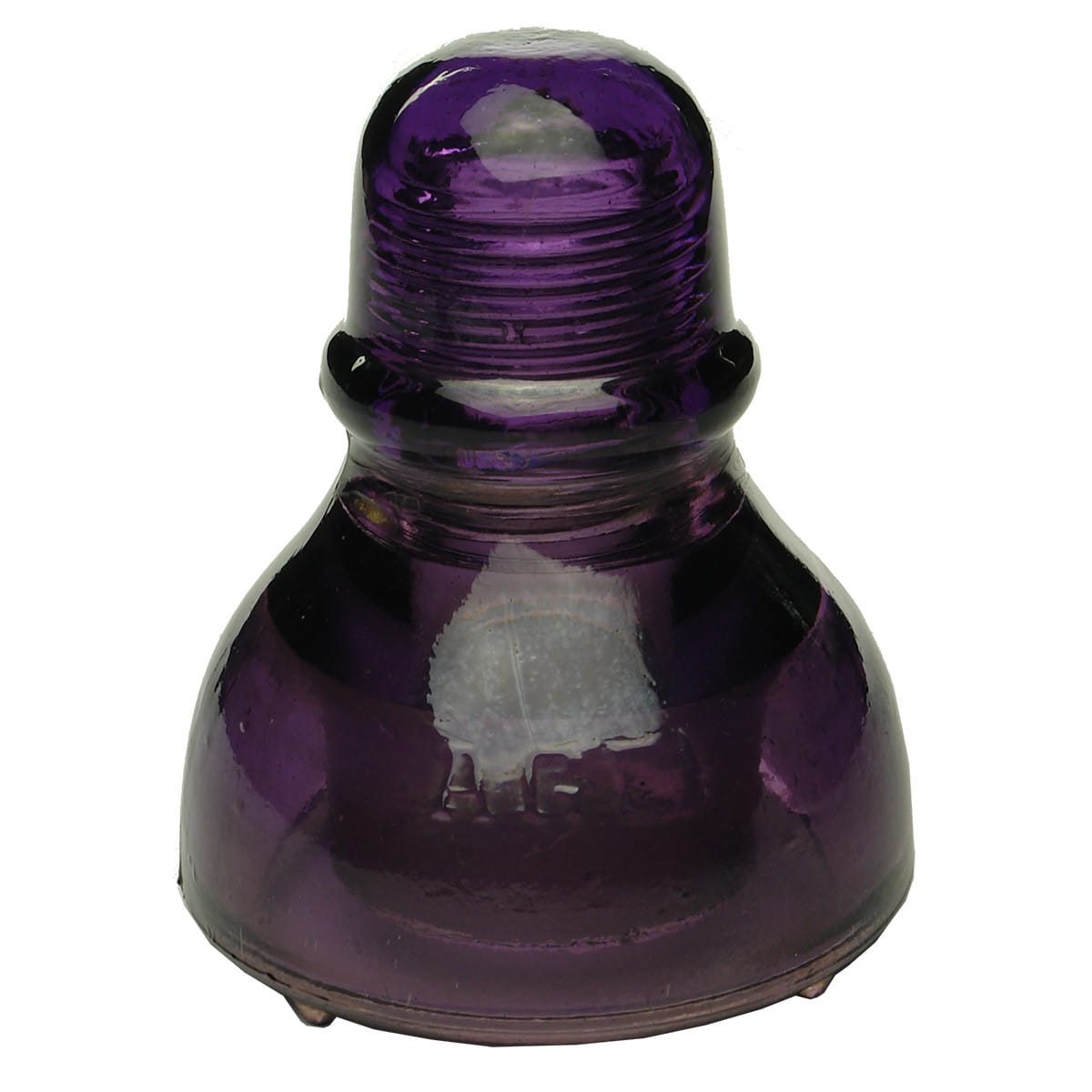 Insulator. CD490. Type 1 with Four Drip points.  Agee. Dark Sun Coloured Amethyst. (Australia)