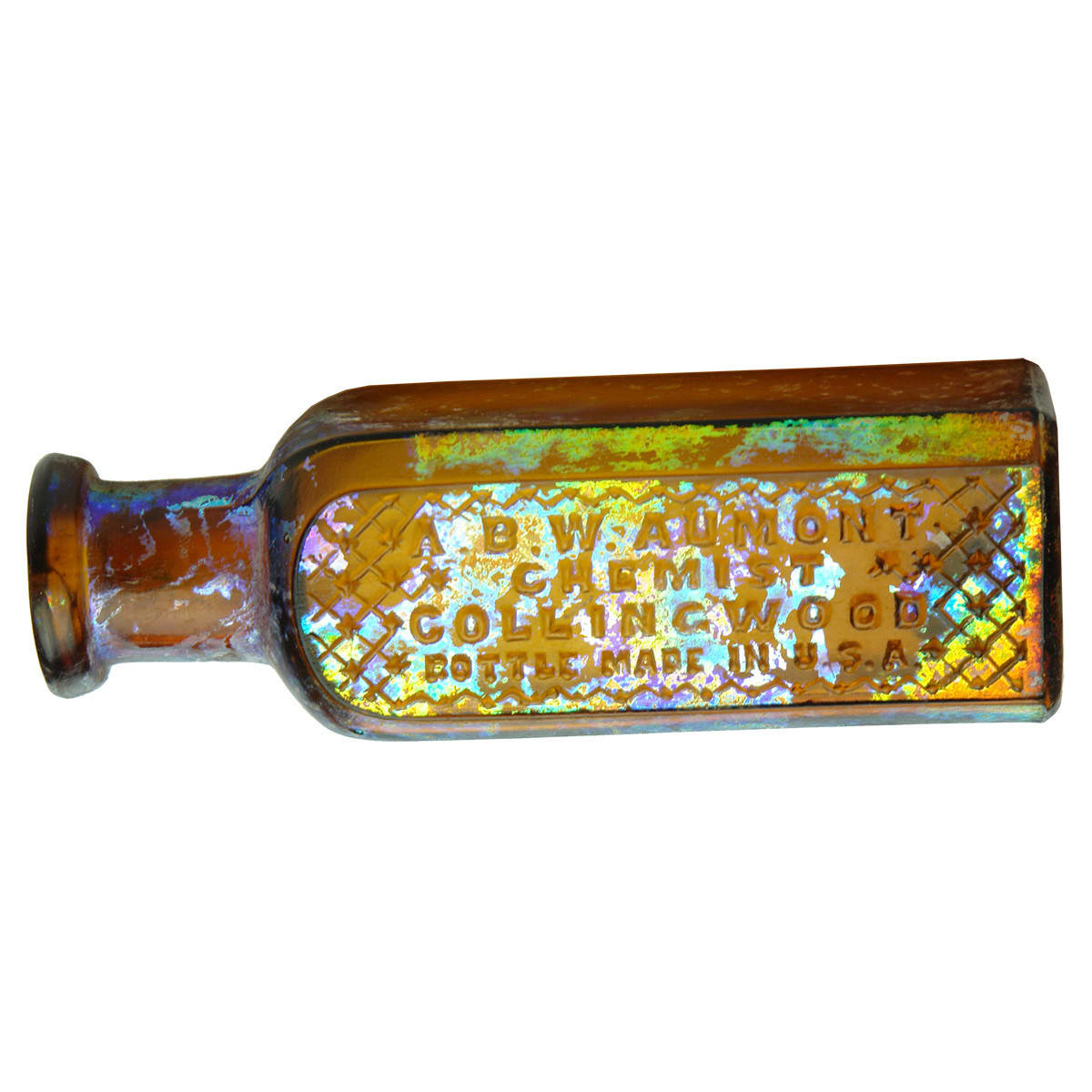 Poison. A. B. W. Aumont, Collingwood. Amber. 1 oz. (Victoria)