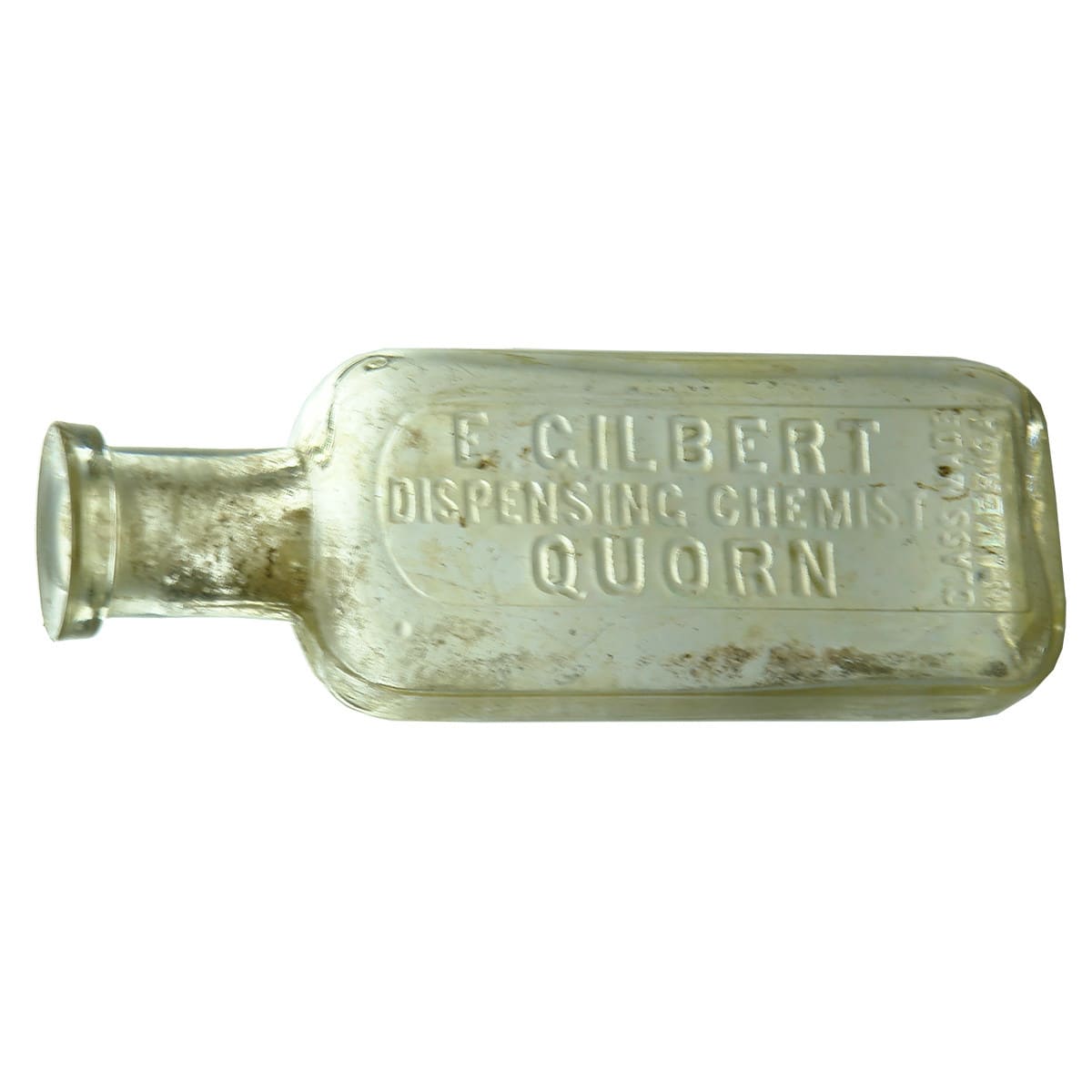 Chemist. E. Gilbert, Quorn. Clear. 1 oz. (South Australia)