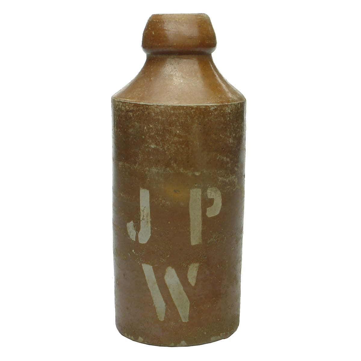 Ginger Beer. J P W. Sand blasted. Salt glaze. (J. Parkinson, Wollongong, New South Wales)