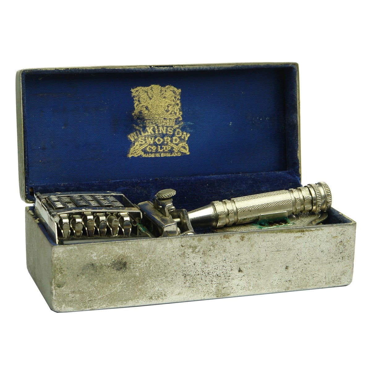 Miscellaneous. Wilkinson Sword Razor in Original Case with Blades for each day of the week.