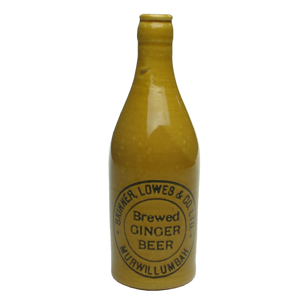 Ginger Beer. Skinner, Lowes & Co. Ltd., Murwillumbah. Crown Seal. Champagne. All Tan. (New South Wales)