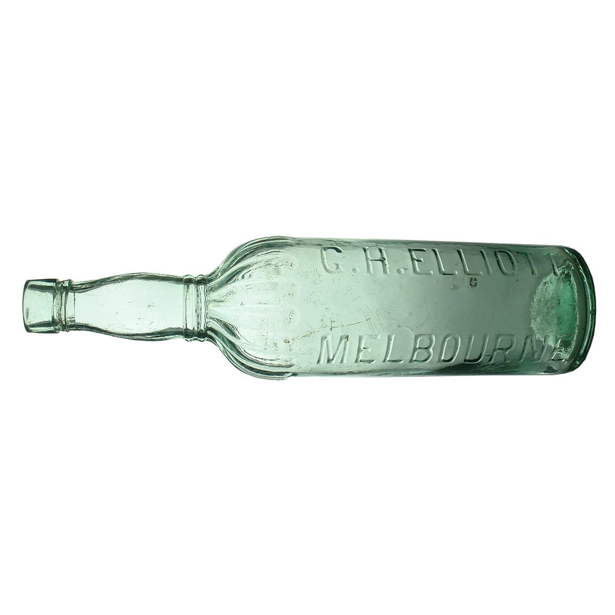 Cordial. G. H. Elliott, Melbourne. Aqua. 26 oz. (Victoria)