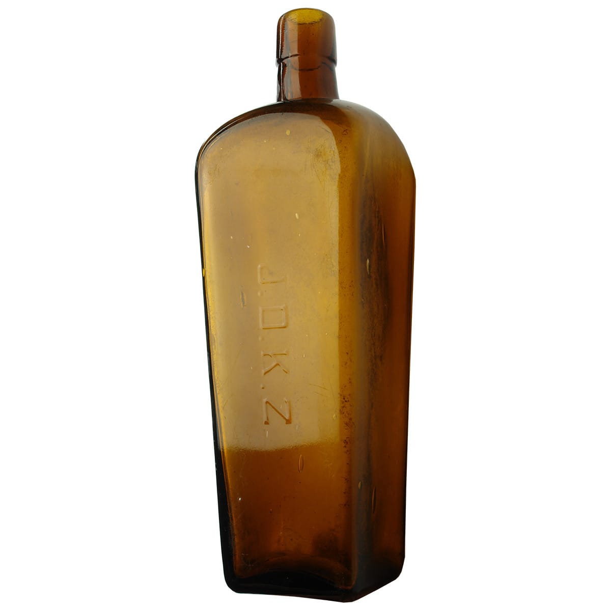 Gin. John De Kuyper & Son, Rotterdam. Amber. 26 oz.