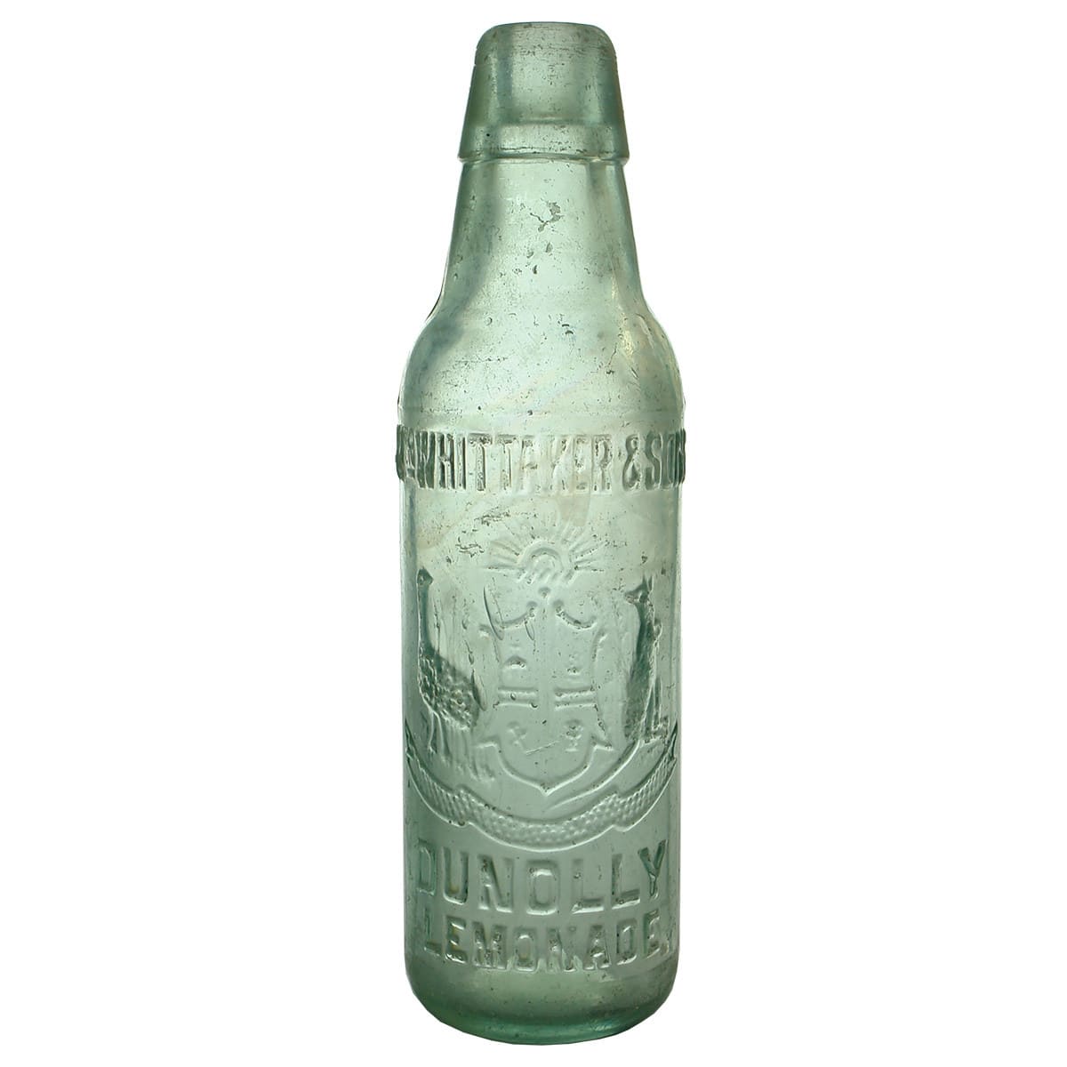 Lamont. Wm Whittaker & Sons, Dunolly. Lemonade. Spun top. Aqua. 10 oz. (Victoria)