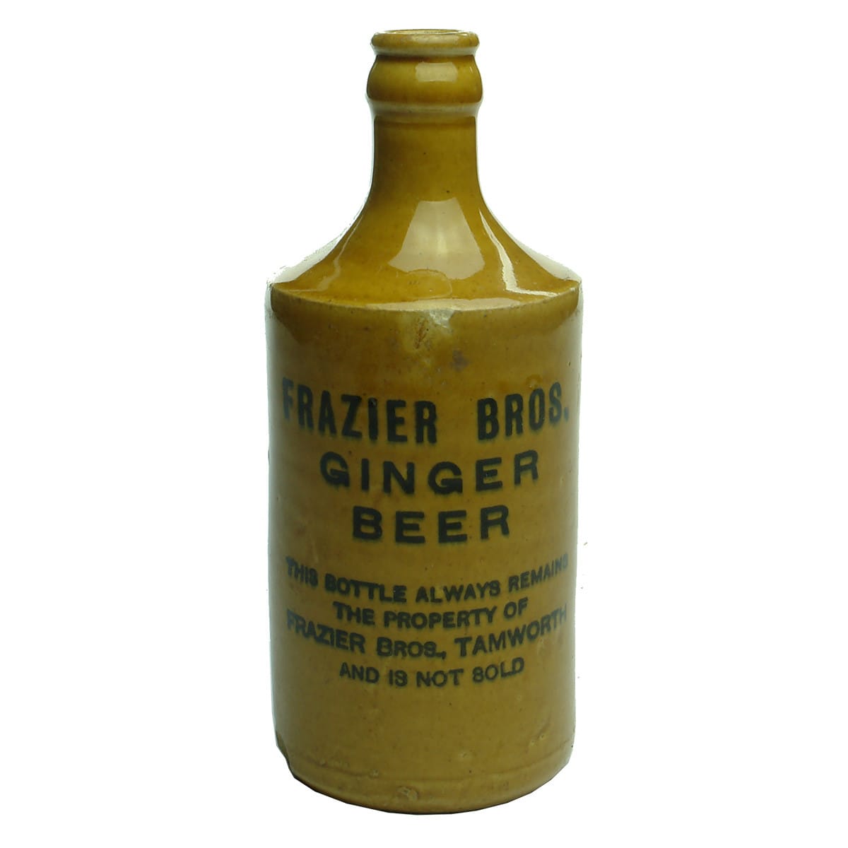 Ginger Beer. Frazier Bros., Tamworth. All Tan. Crown Seal. (New South Wales)