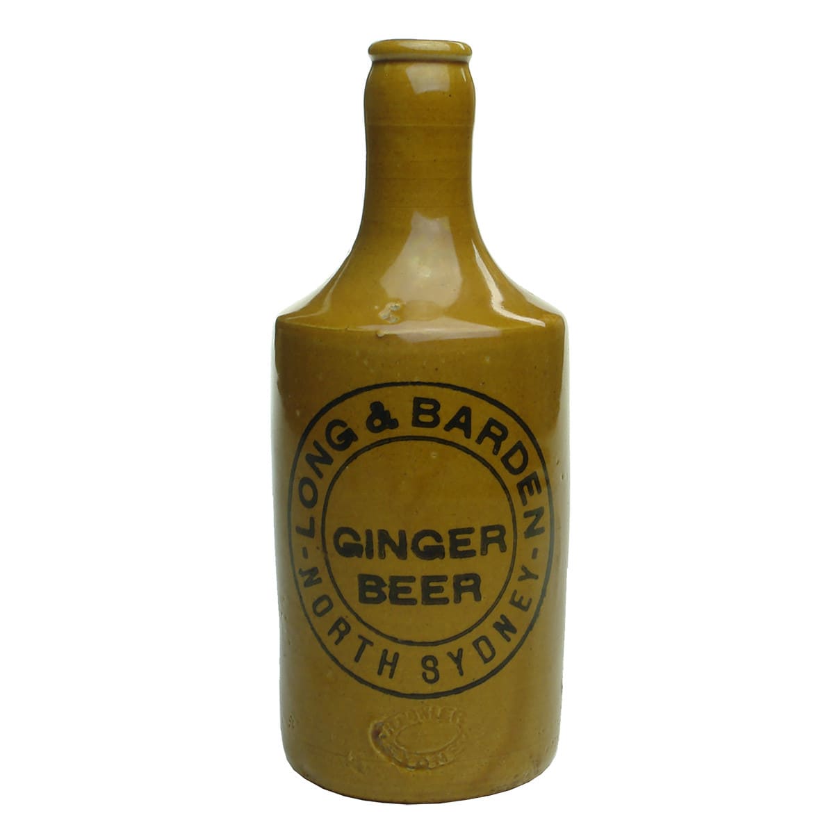 Ginger Beer. Long & Barden, North Sydney. All Tan. Crown Seal. (New South Wales)