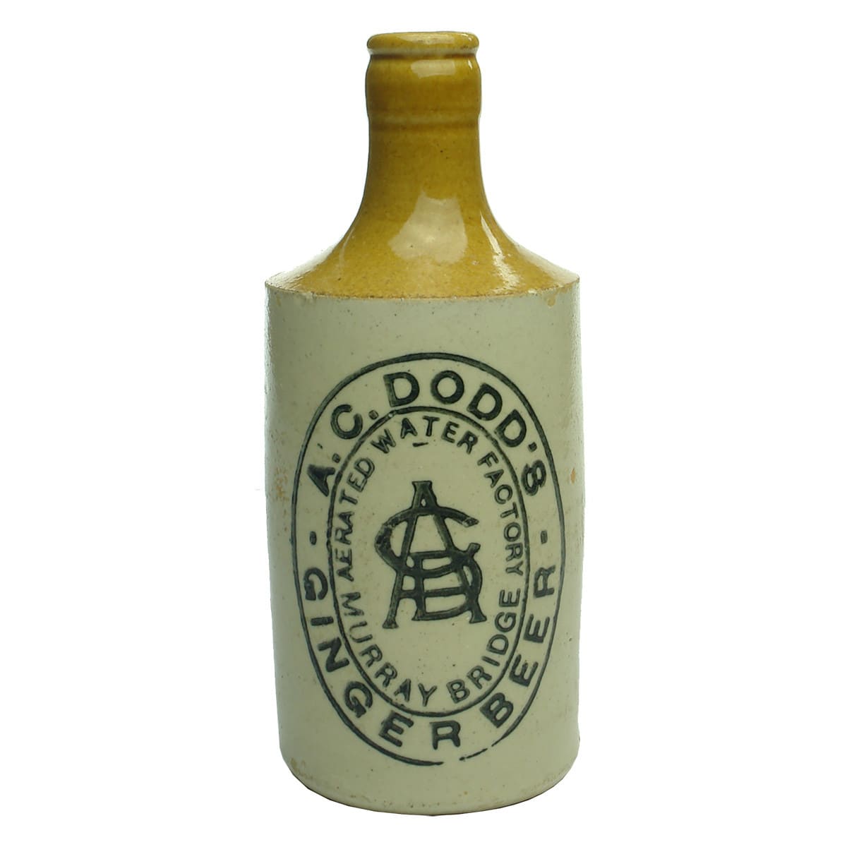 Ginger Beer. A. C. Dodd's, Murray Bridge. Crown Seal. Dump. (South Australia)