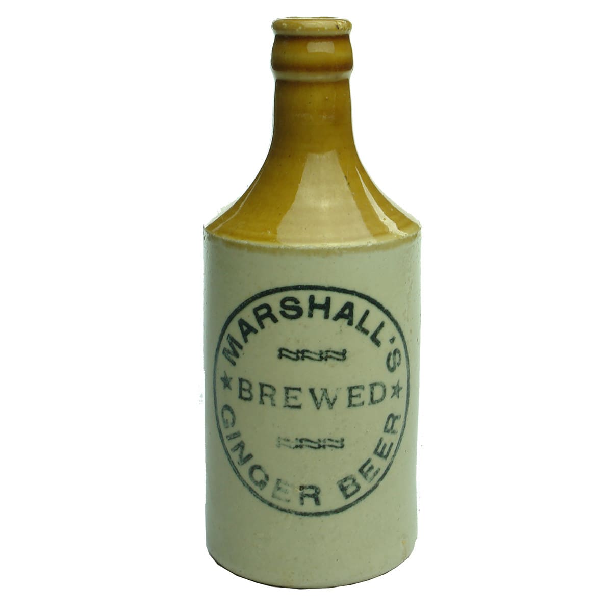 Ginger Beer. Marshall's (Glen Innes?). Crown Seal. Dump. Tan Top. (New South Wales)