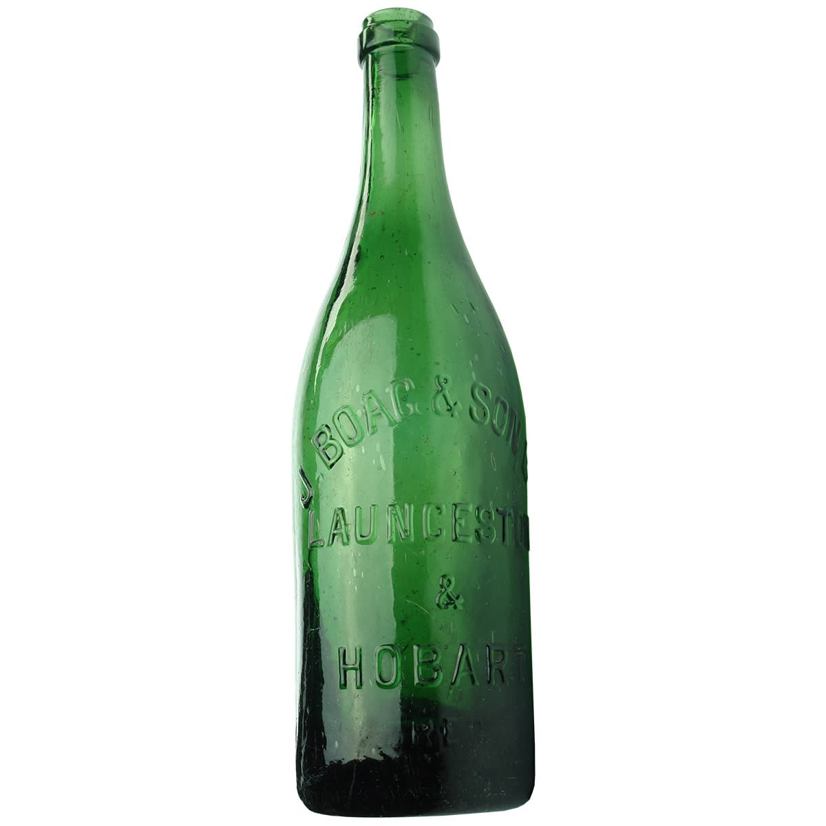 Beer. J. Boag & Son Ltd., Launceston & Hobart. Ring Seal. Green. 26 oz. (Tasmania)