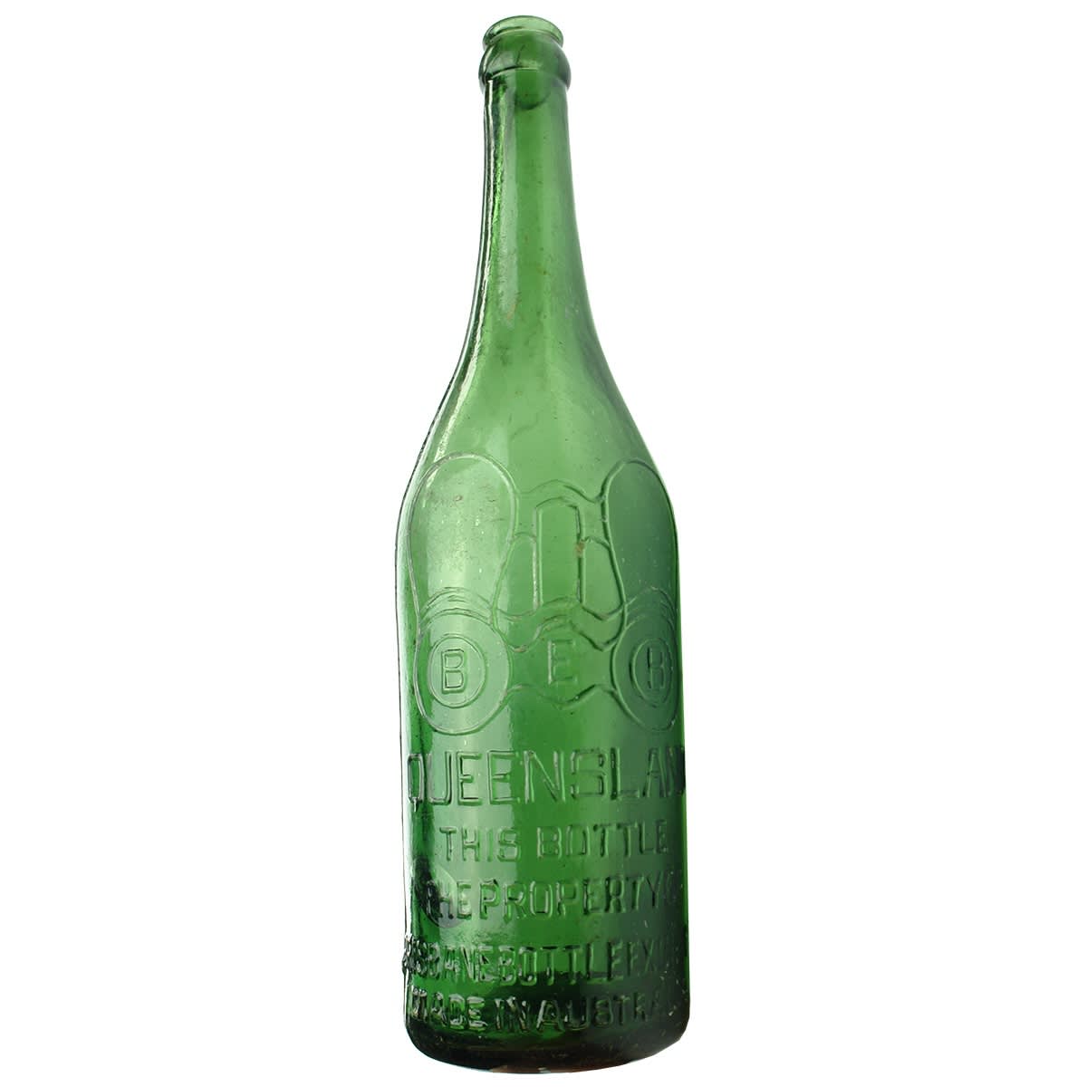 Crown Seal Beer. BEB. Brisbane Bottle Exchange. Green. 26 oz. (Queensland)