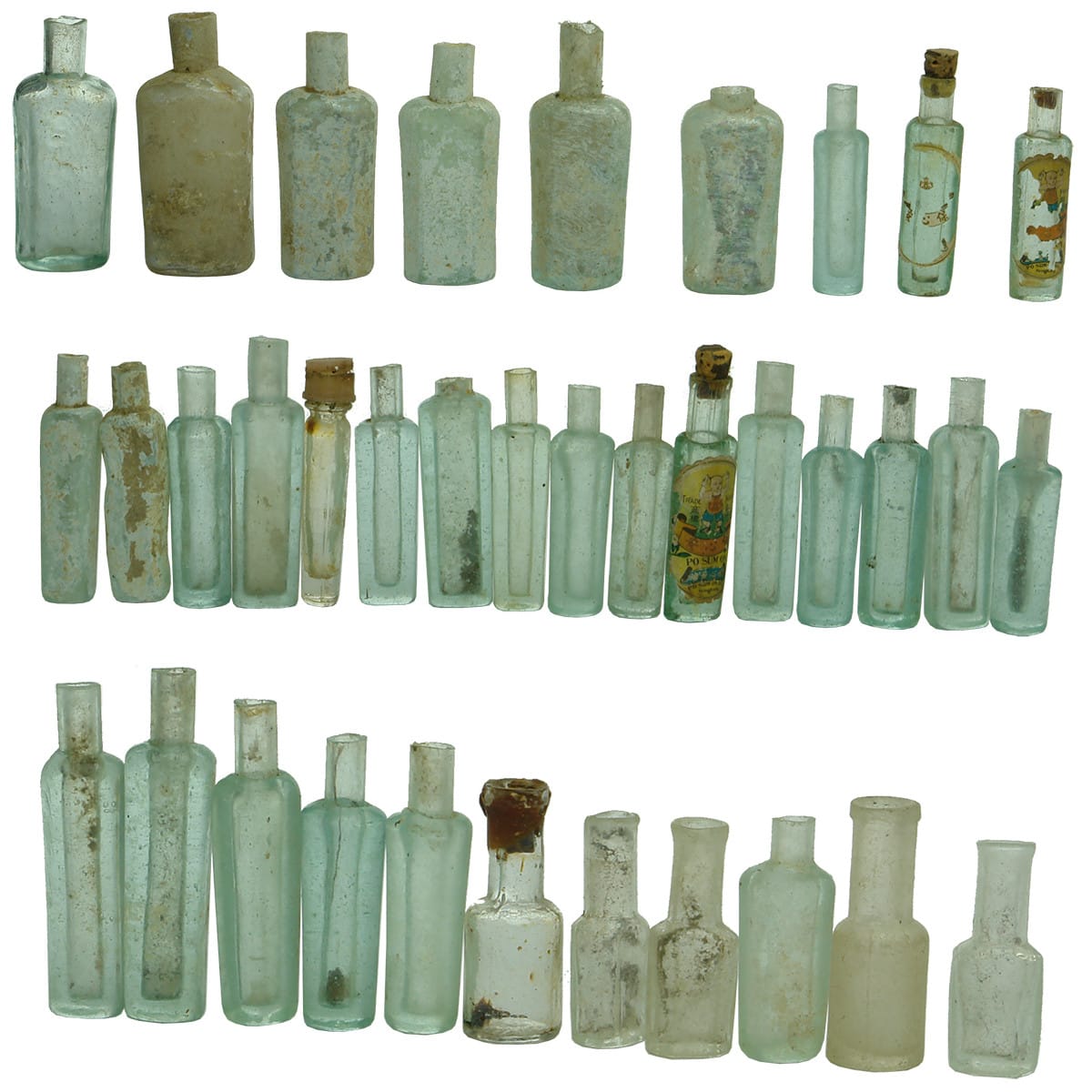 30 odd little Chinese Oil and medicine bottles.