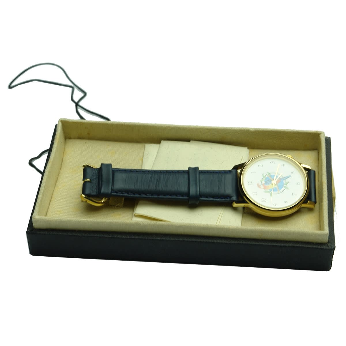 Promotional Watch. Rosella. Corporate Accessories. Note inside with Rosella branding on the front about refunds.