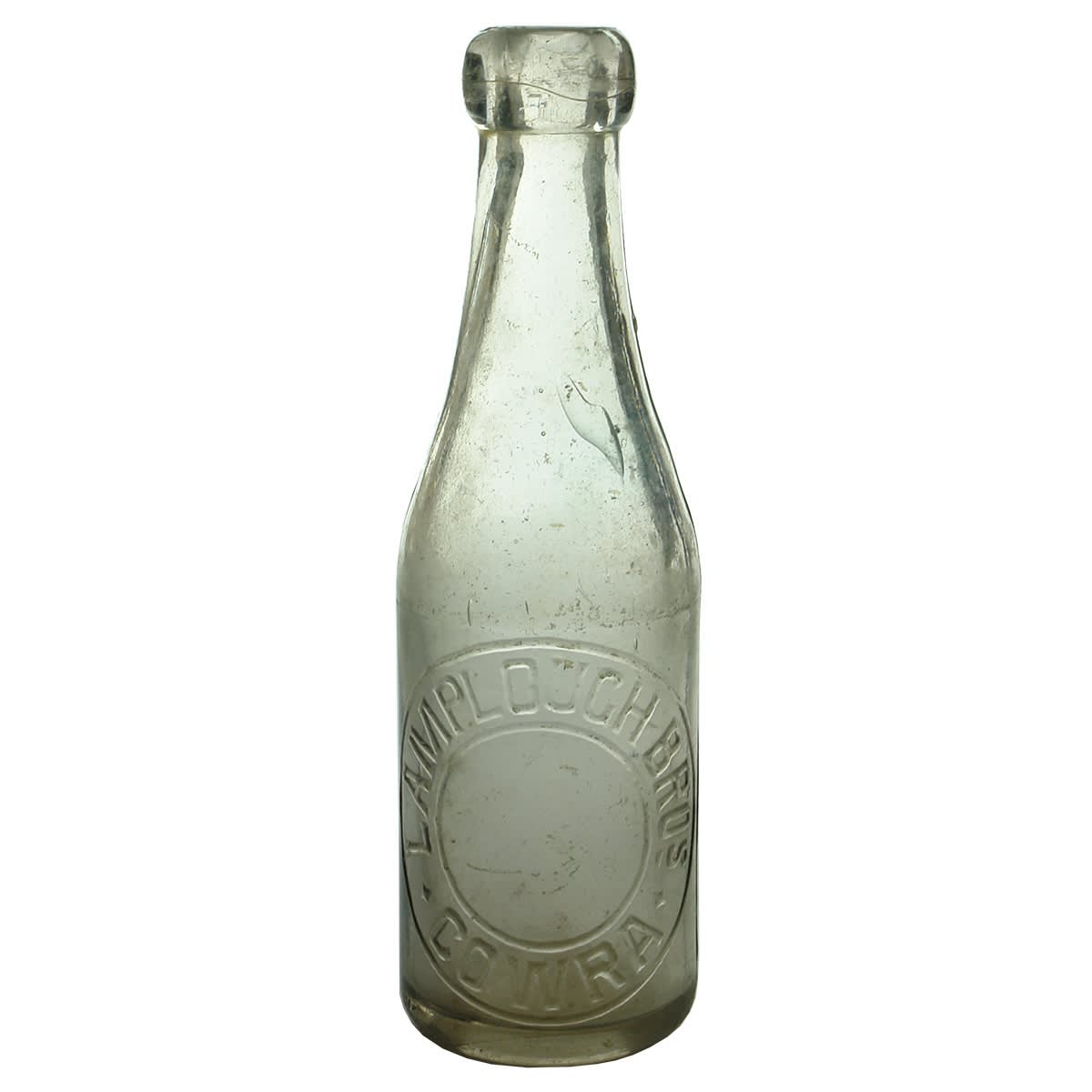 Corker. Lamplough Bros., Cowra. Clear. 6 oz. (New South Wales)