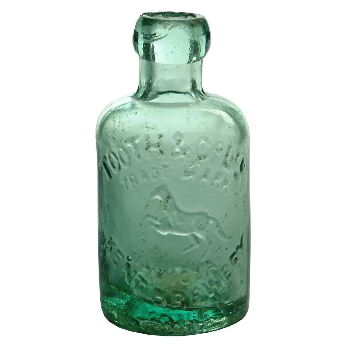 Split size Dump blob top soda. Tooth & Co Ltd, Invicta, Kent Brewery, Sydney. Aqua. 5 oz. (New South Wales)