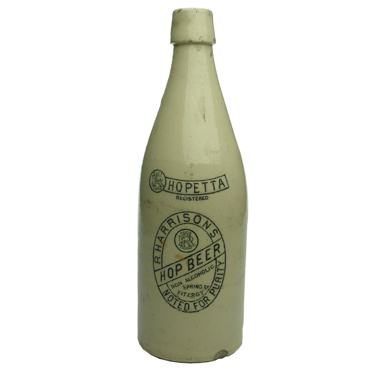 Ginger Beer. R. Harrison, Fitzroy. Hopetta. All White. 26 oz. (Victoria)