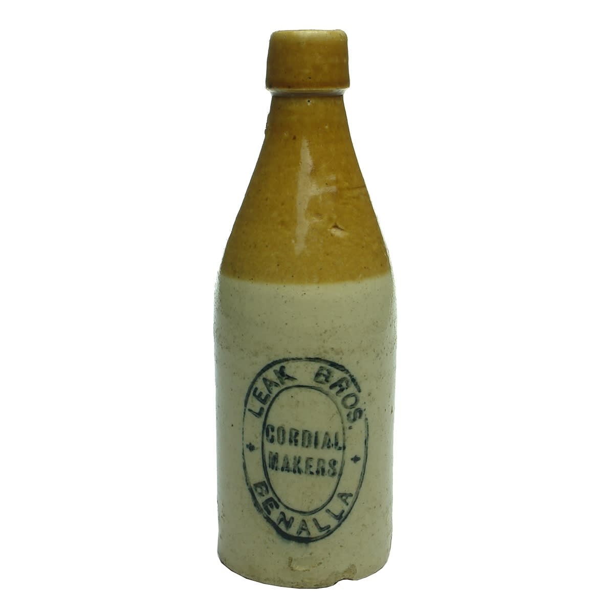 Ginger Beer. Leak Bros., Benalla. Tan Top. Champagne. (Victoria)
