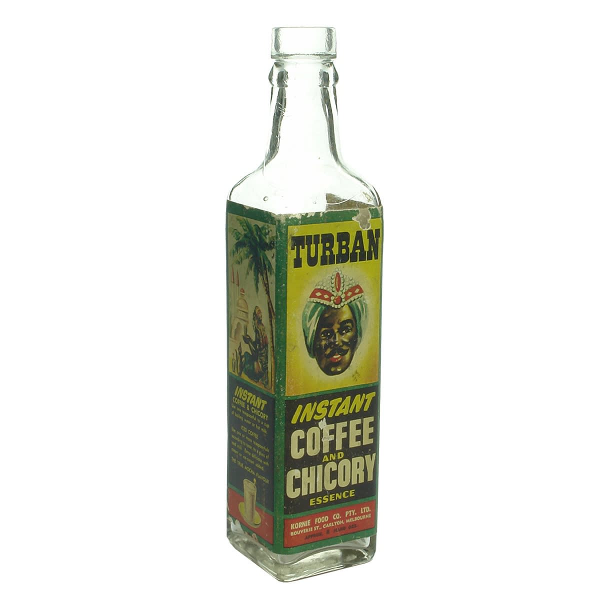 Coffee Essence. Kornie Food Co Pty Ltd. Turban. Original Label. (Victoria)