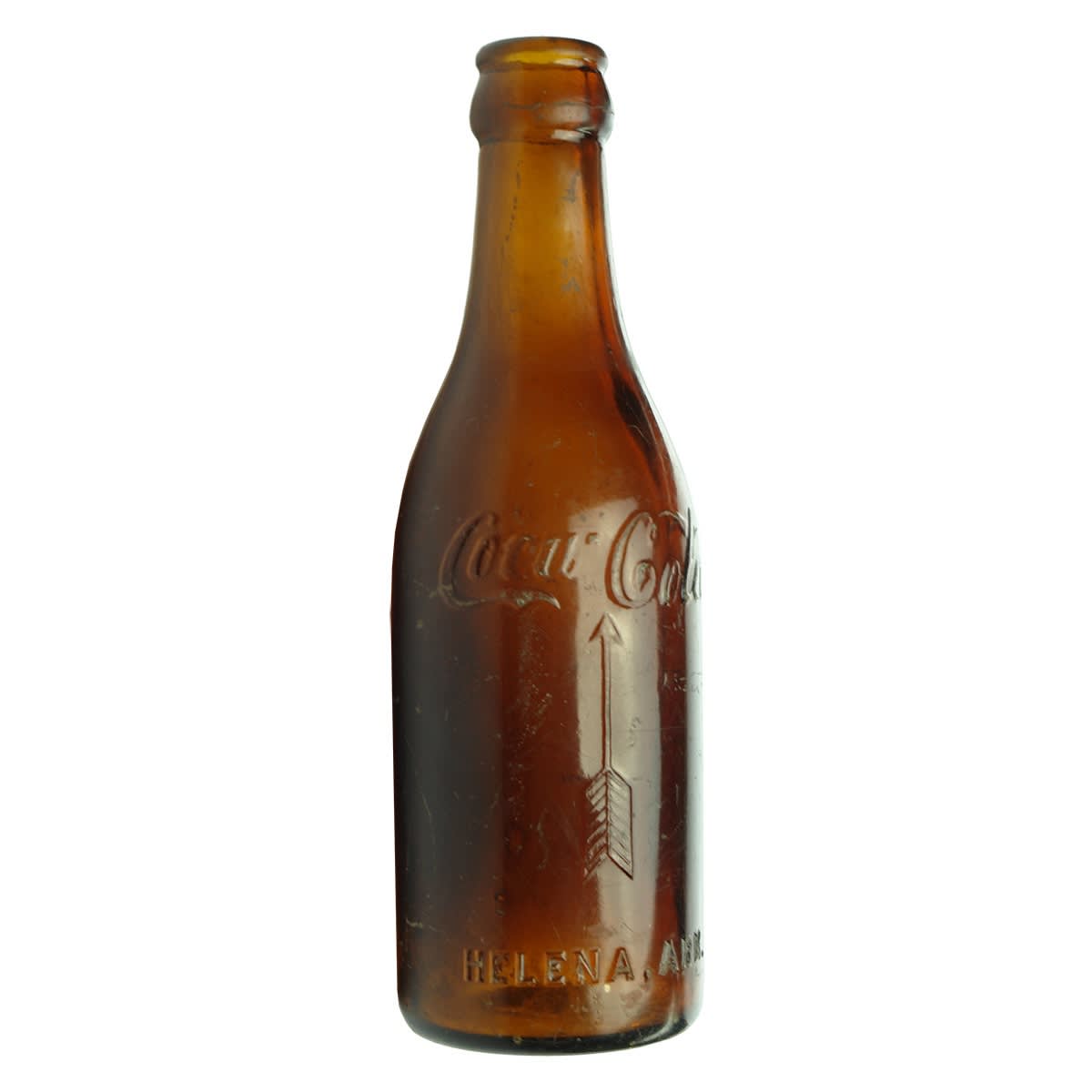 Crown Seal. Coca Cola. Straight sided amber. Helena Arkansas. (USA)