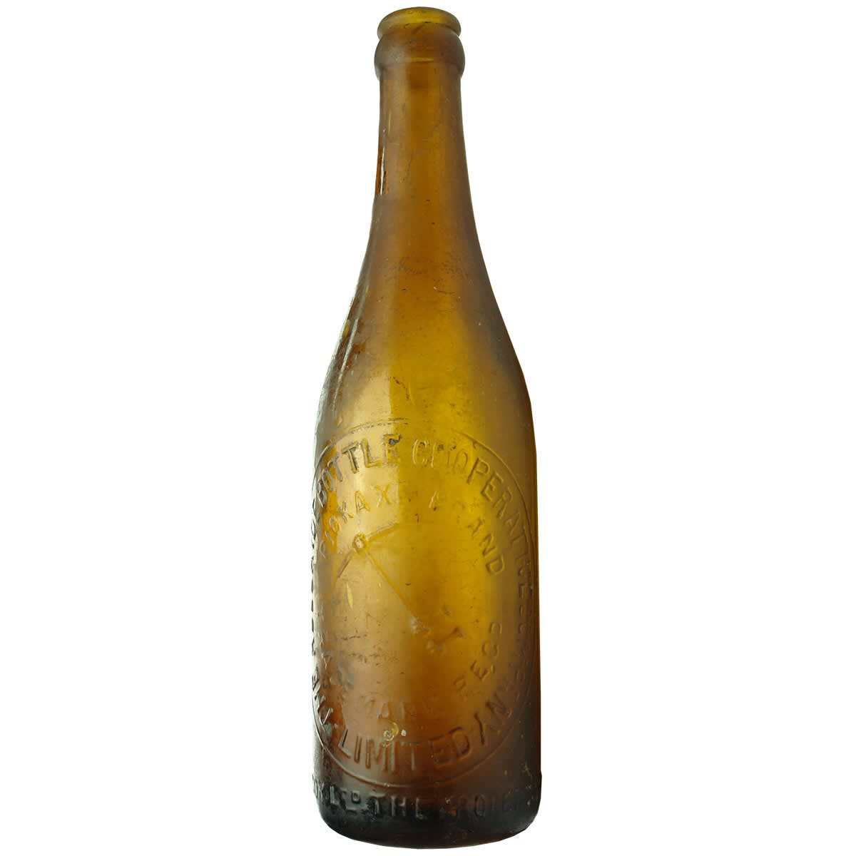 Crown Seal Beer. Pickaxe Brand. Adelaide Bottle Co-operative Company. Amber. 13 oz. (South Australia)