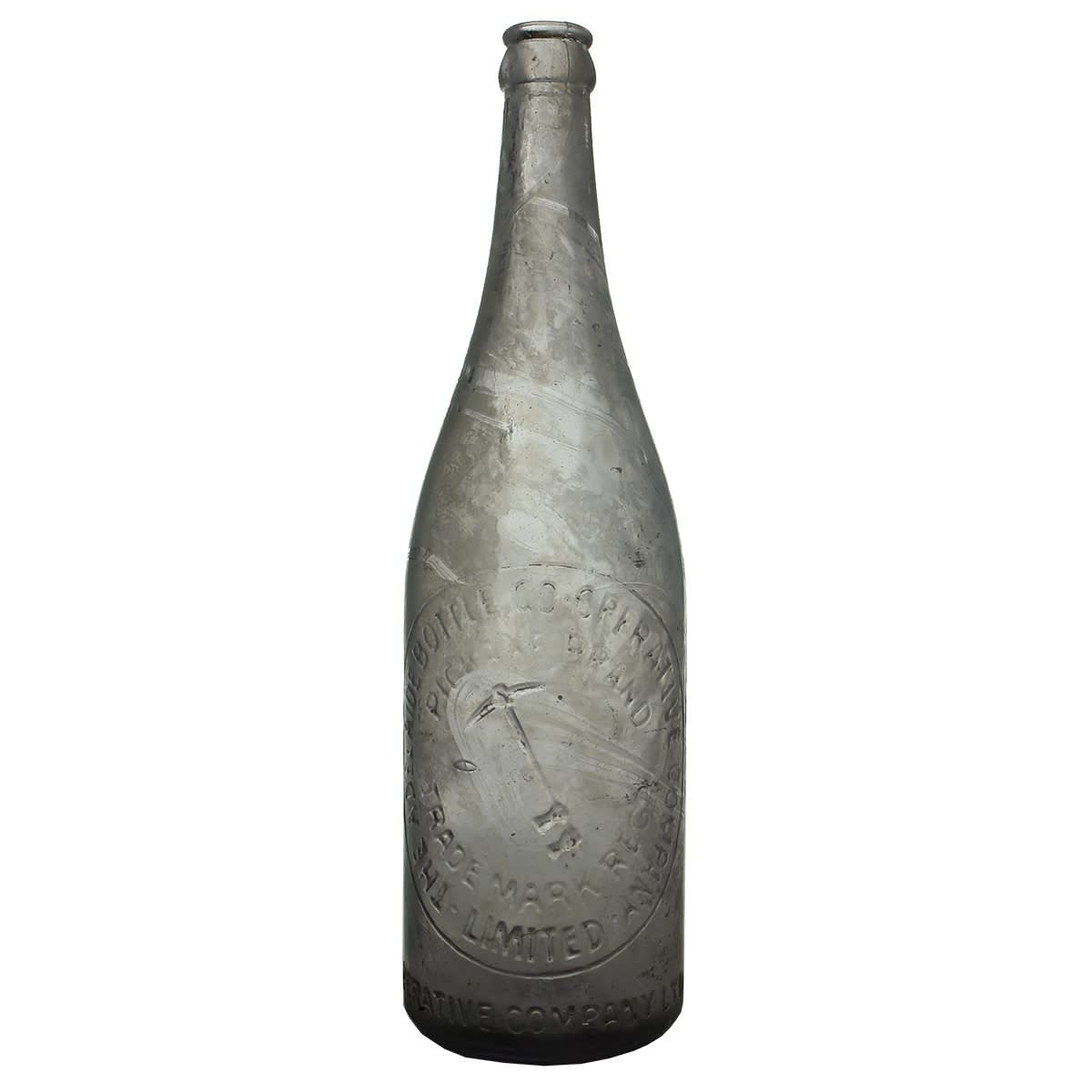 Beer. Adelaide Bottle Co-Operative Company Limited, Pickaxe Brand. Crown Seal. Amethyst. 26 oz. (South Australia)