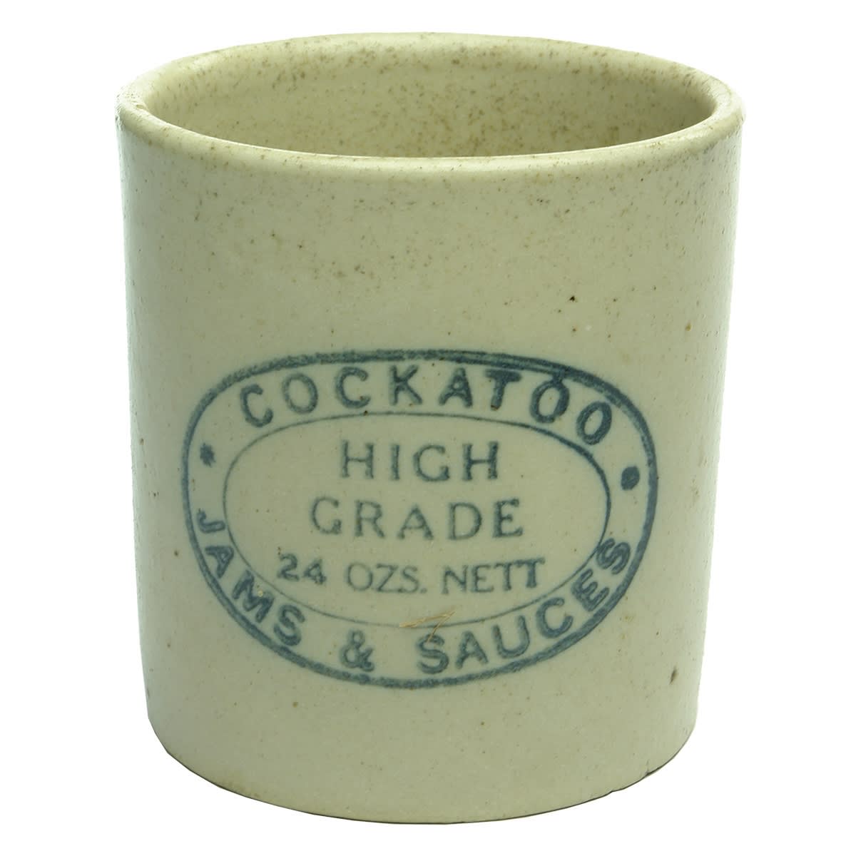 Jar. Cockatoo High Grade Jams & Sauces. 24 oz. (Victoria)