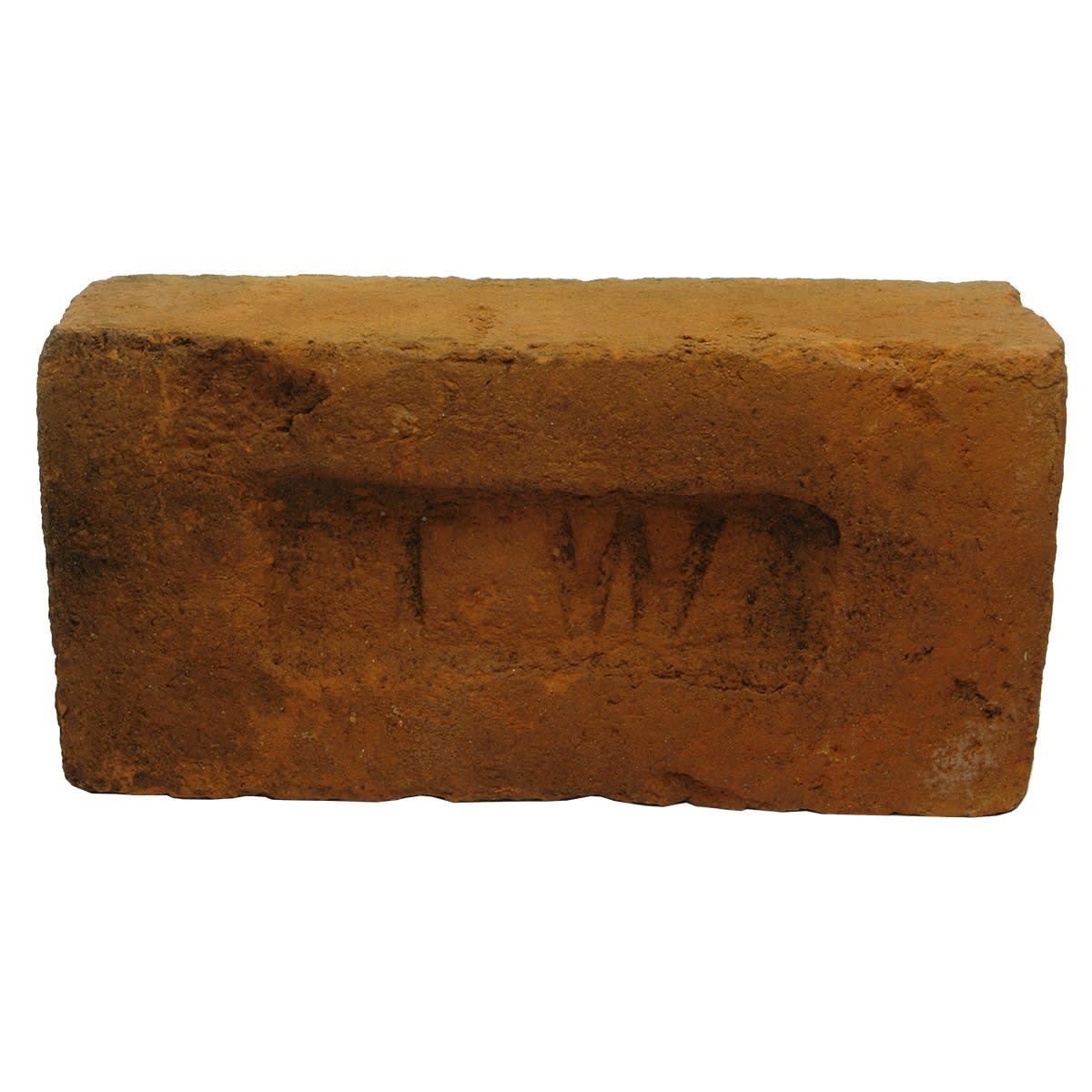 Brick. T W in a rectangle impressed. Sandstock type.