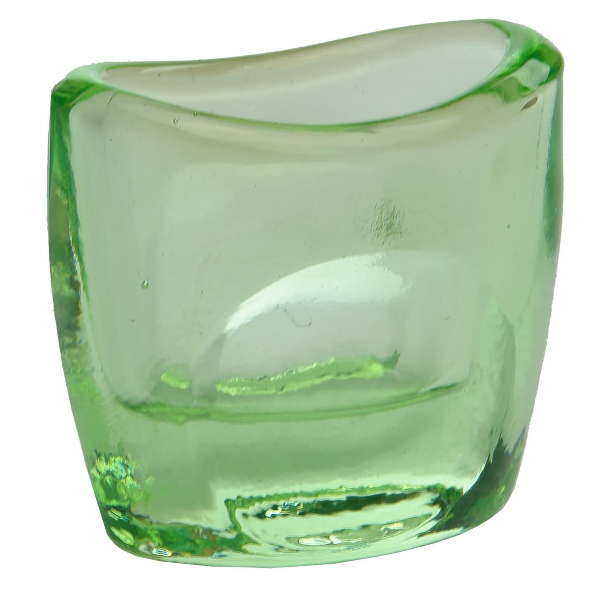 Eye Glass. Uranium Glass with finger holds on each side.