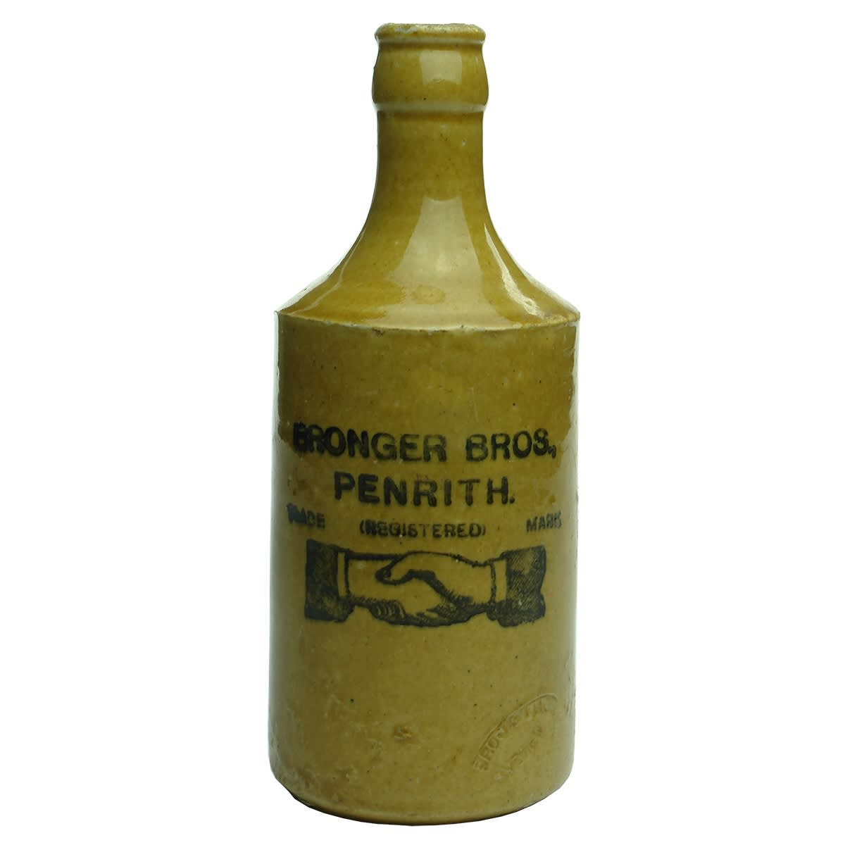 Ginger Beer. Bronger Bros., Penrith. All Tan. Crown Seal. (New South Wales)