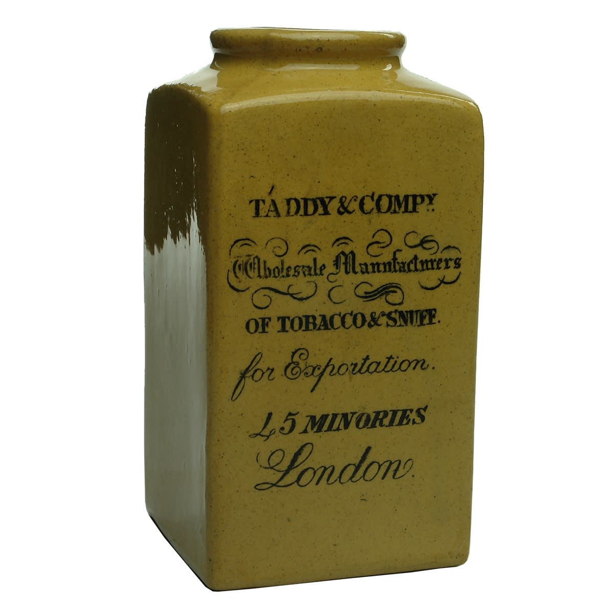 Tobacciana. Taddy & Compy, London. Square. 161 mm. (United Kingdom)
