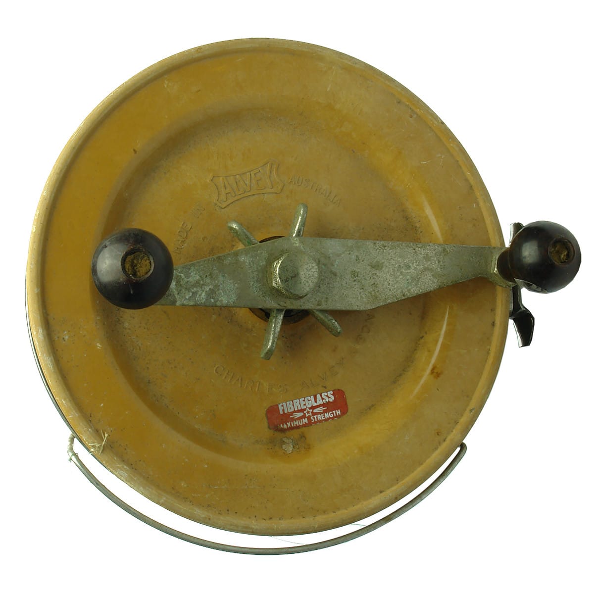 Very large fishing reel. Alvey Fibreglass Snapper Reel.