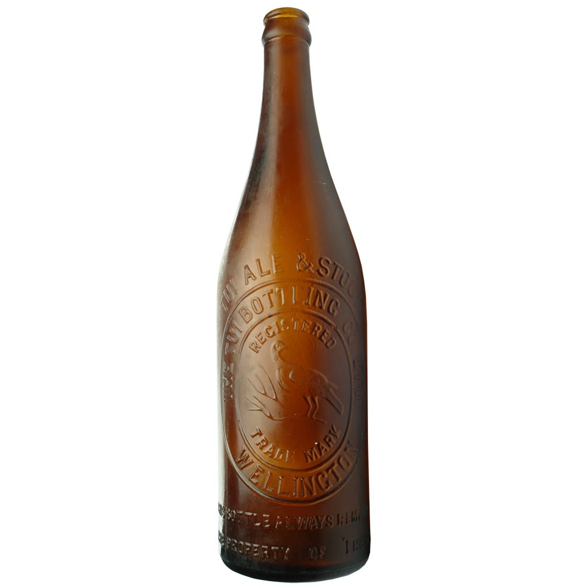 Beer. The Tui Bottling Co. Ltd., Wellington. Crown Seal. Amber. 26 oz. (New Zealand)