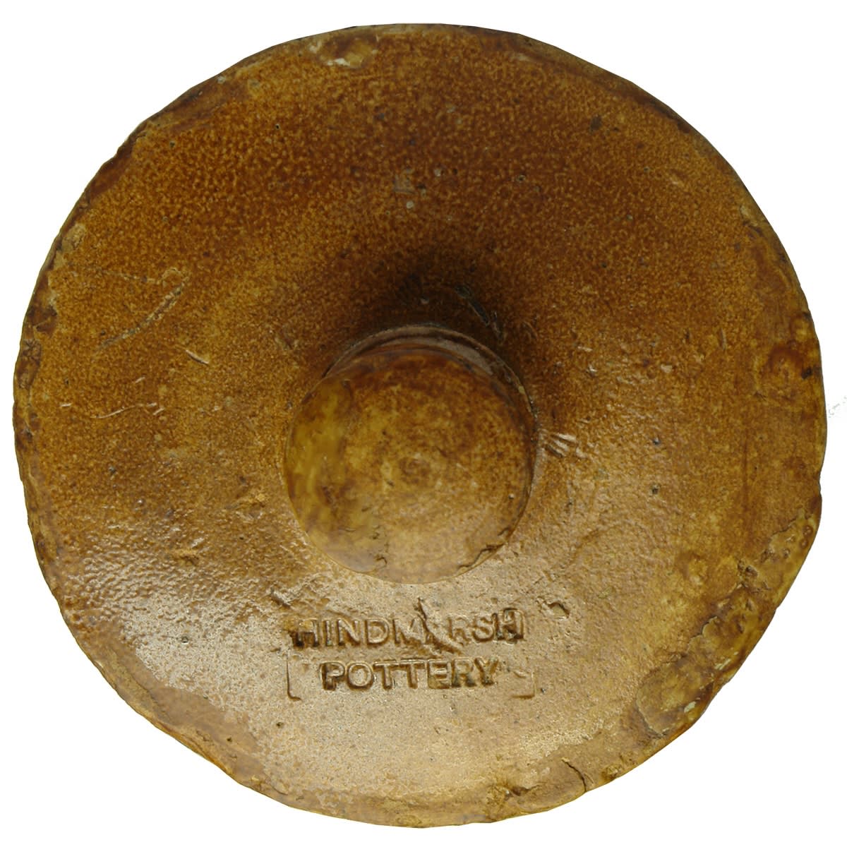 Pottery. Hindmarsh Pottery Lid. (South Australia)