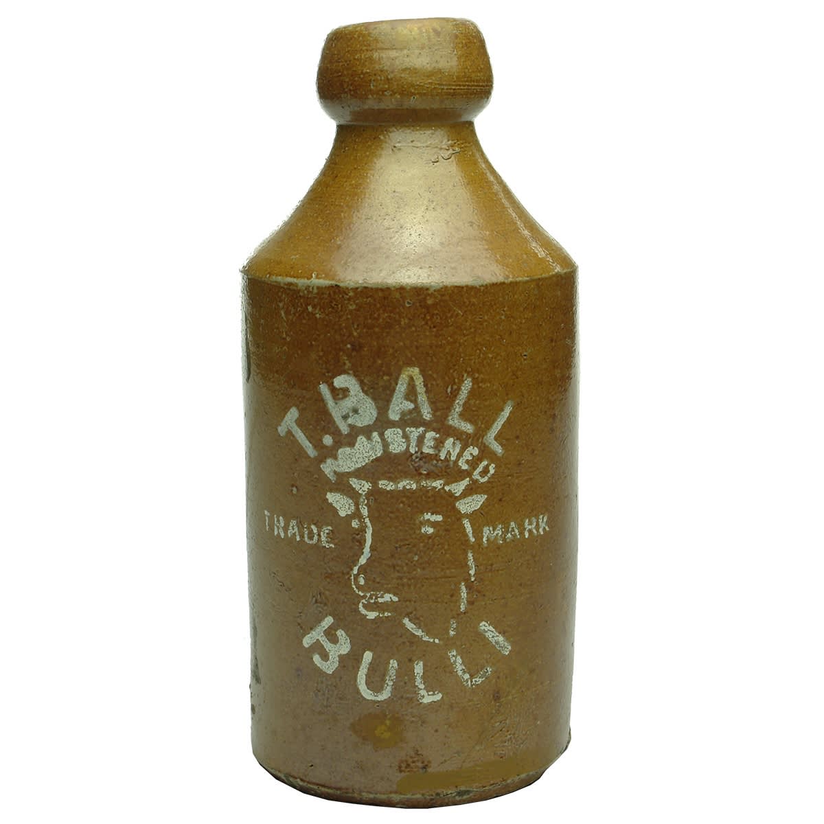 Ginger Beer. T. Ball, Bulli. Sand Blasted. Salt Glaze. (New South Wales)