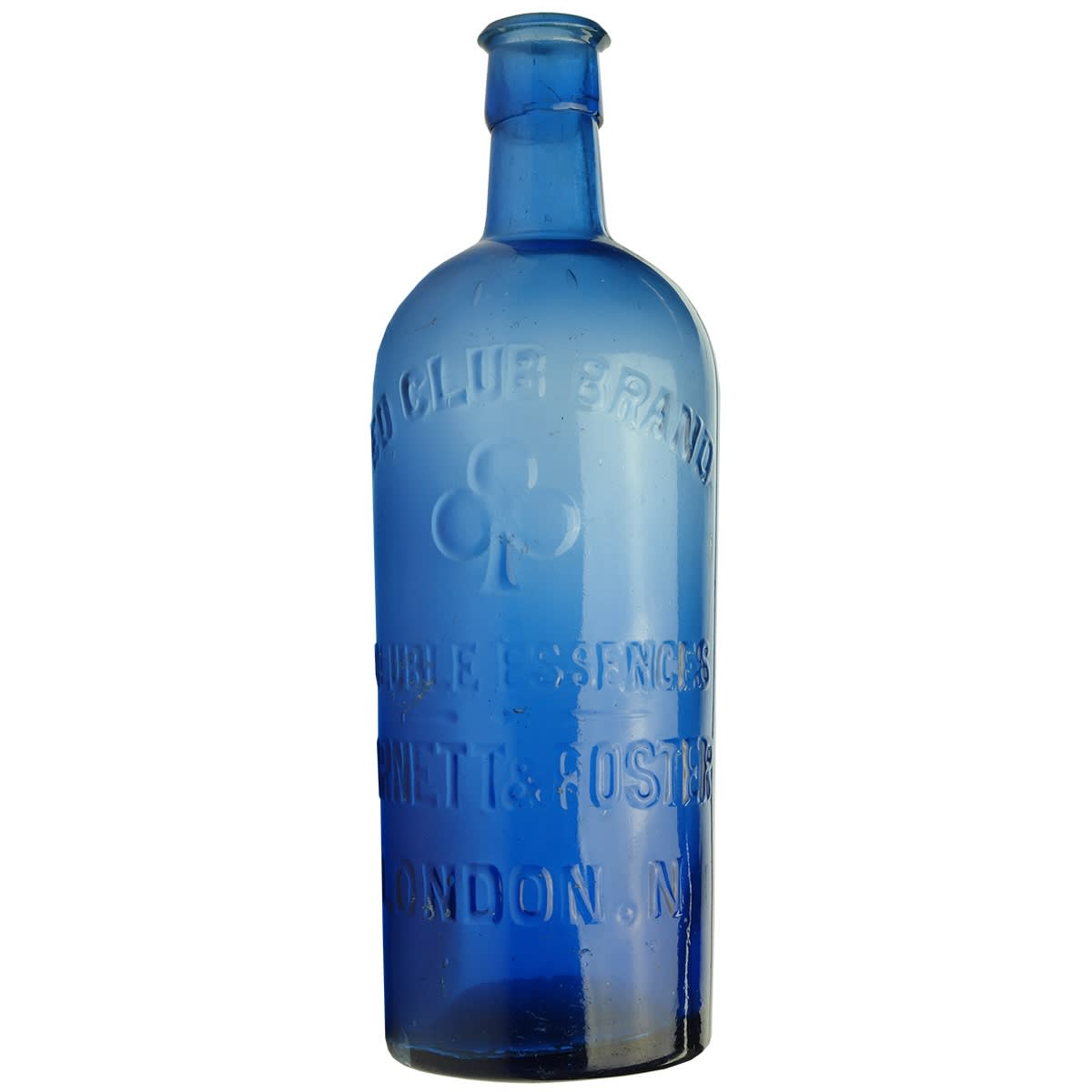 Cordial. Barnett & Foster, London, Red Club Brand Soluble Essences . Cobalt. 20 oz. (United Kingdom)