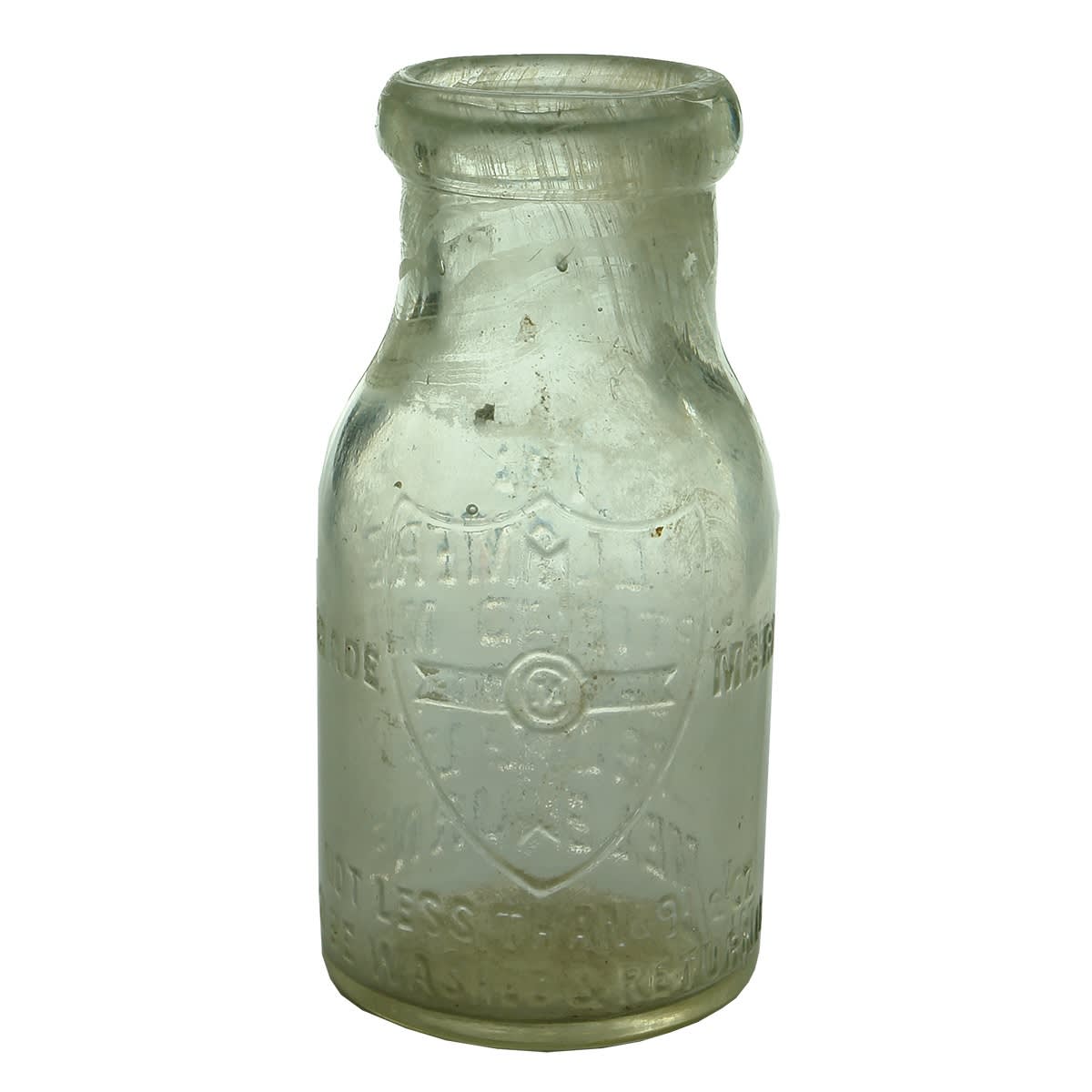 Milk. Willsmere Certified Milk Company, Melbourne. Base: M. Wad Lip. 9.5 oz. (Victoria)