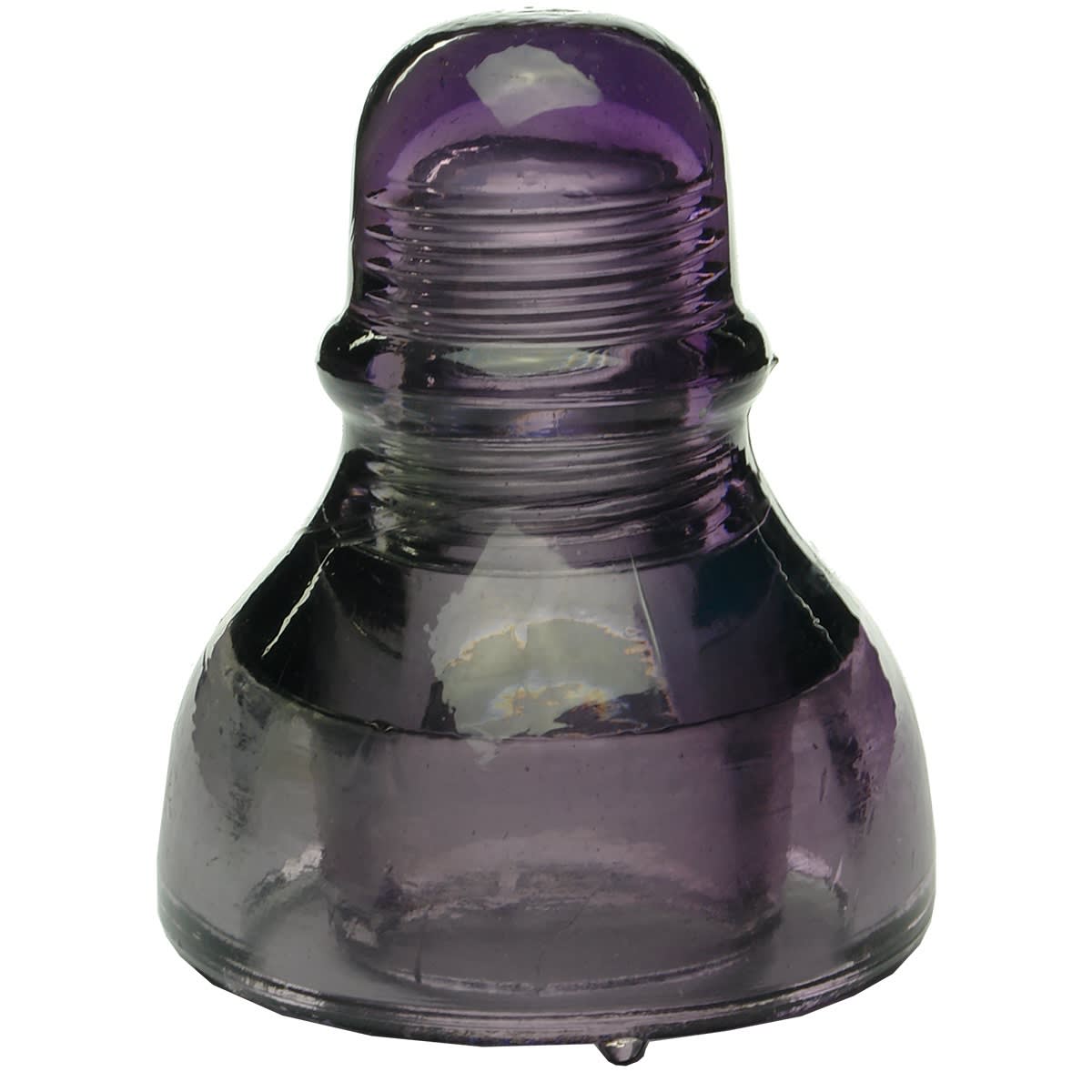 Insulator. CD490. Type 1 with Four Drip points.  Agee. Sun Coloured Amethyst. (Australia)