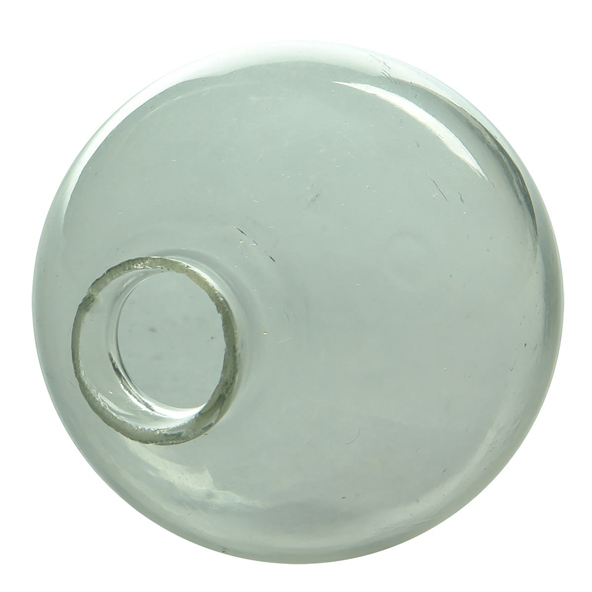 Sporting. Plain clear glass target ball.