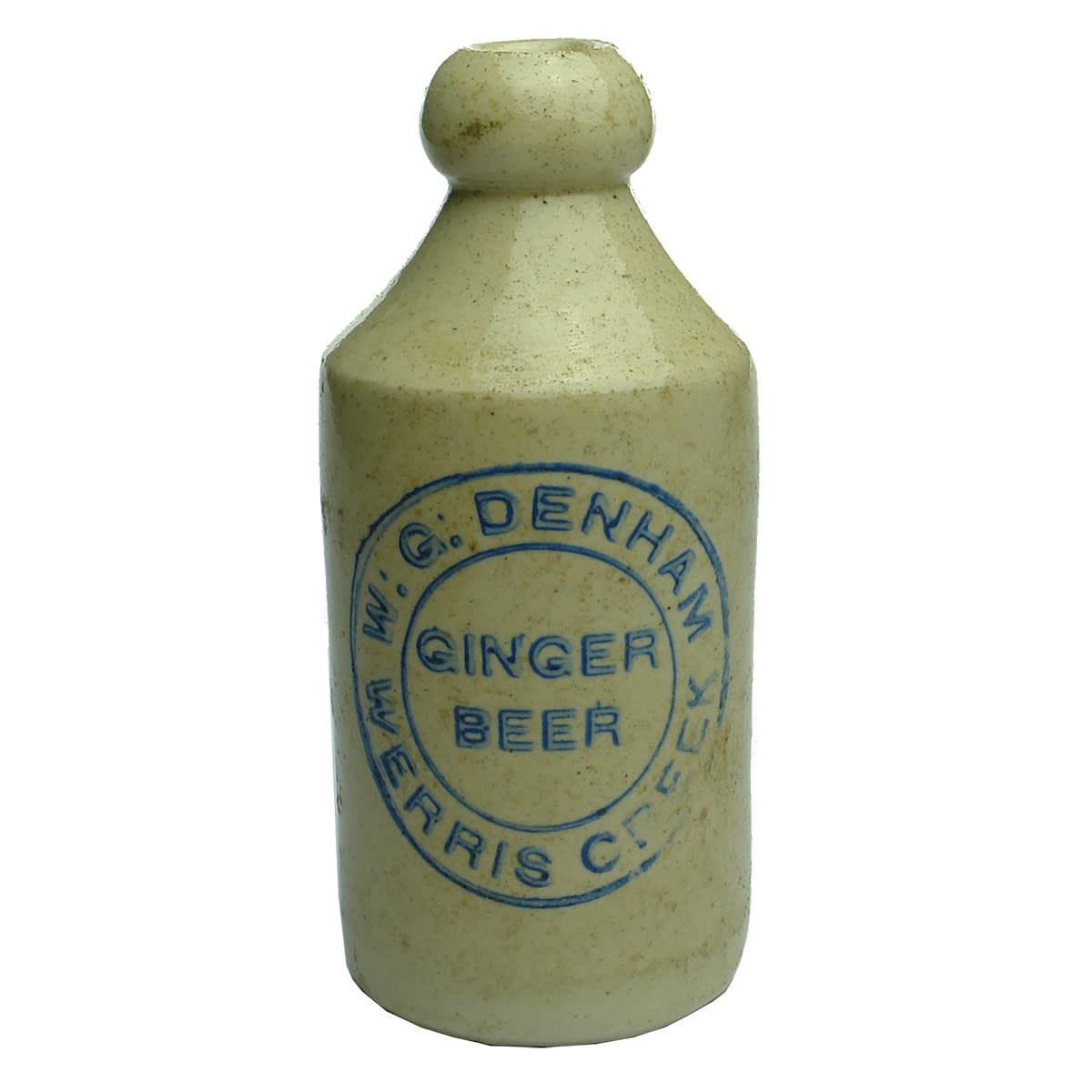 Ginger Beer. W. G. Denham, Werris Creek. Blue Print. (New South Wales)