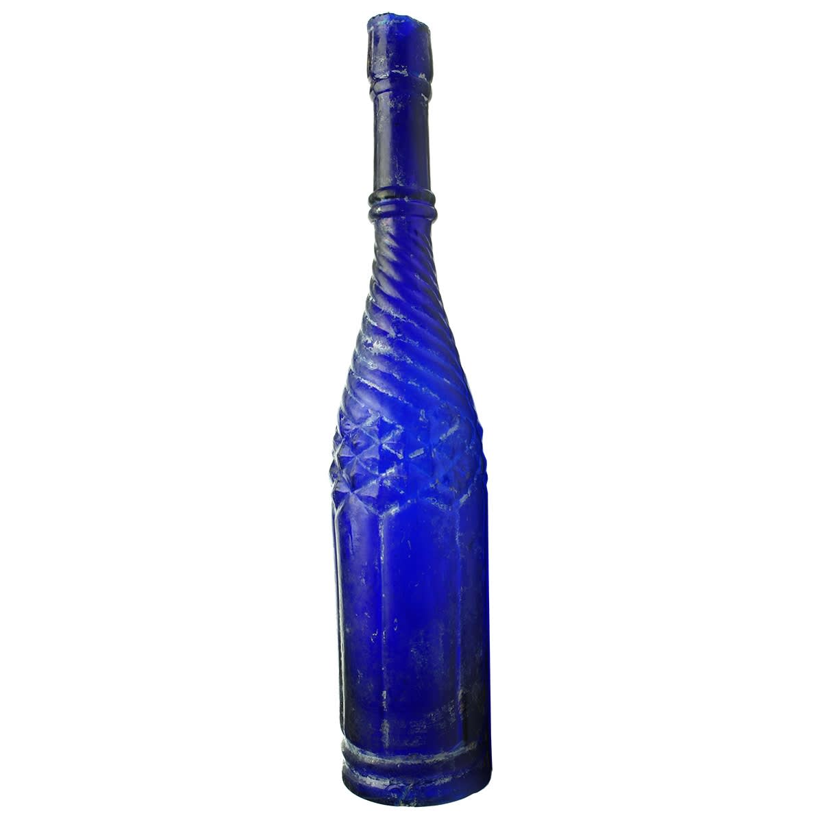 Salad Oil. LARGE Whirley. Cobalt. 16 oz. 317 mm.