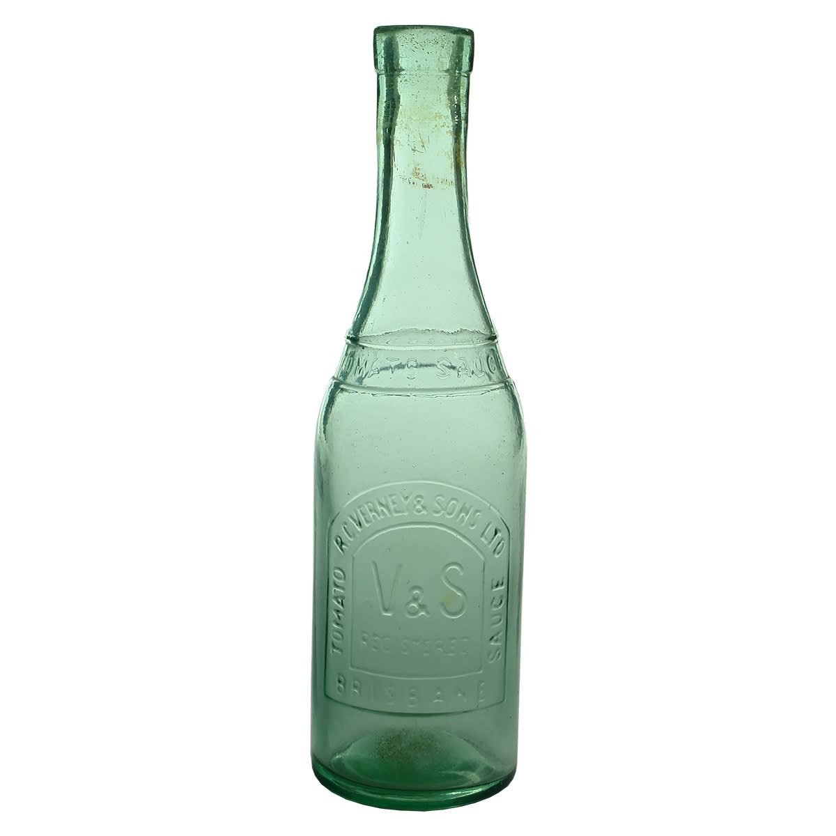 Sauce. R. C. Verney & Sons Ltd., Brisbane. Aqua. 13 oz. (Queensland)