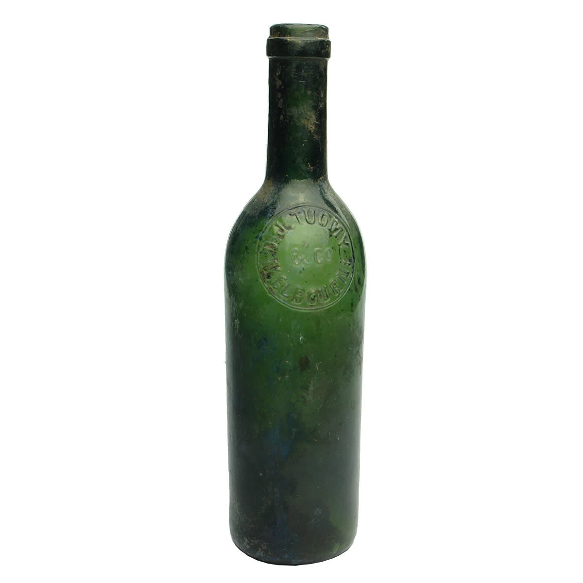 Wine. D. J. Tuomy & Co., Melbourne. Green. 13 oz. (Victoria)