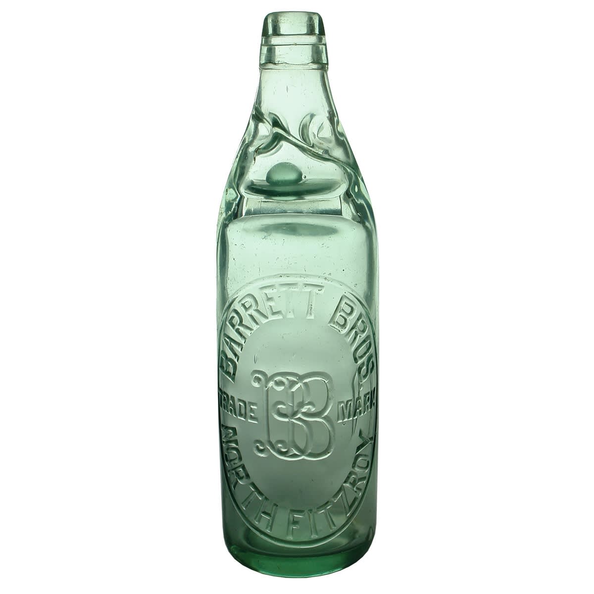 Codd. Barrett Bros., North Fitzroy. Dobson. Aqua. 26 oz. (Victoria)