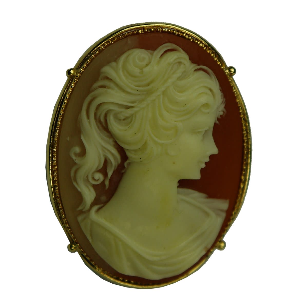 Jewellery. Vintage Cameo Brooch.