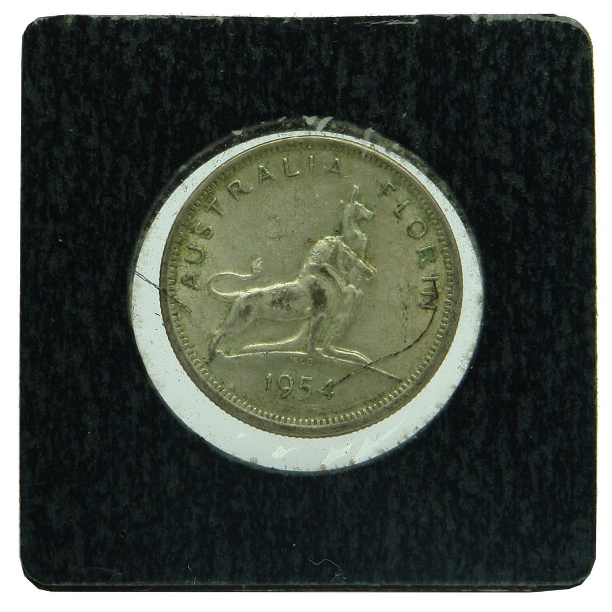 Numismatics. 1954 Royal Visit Australian Commemorative Florin.