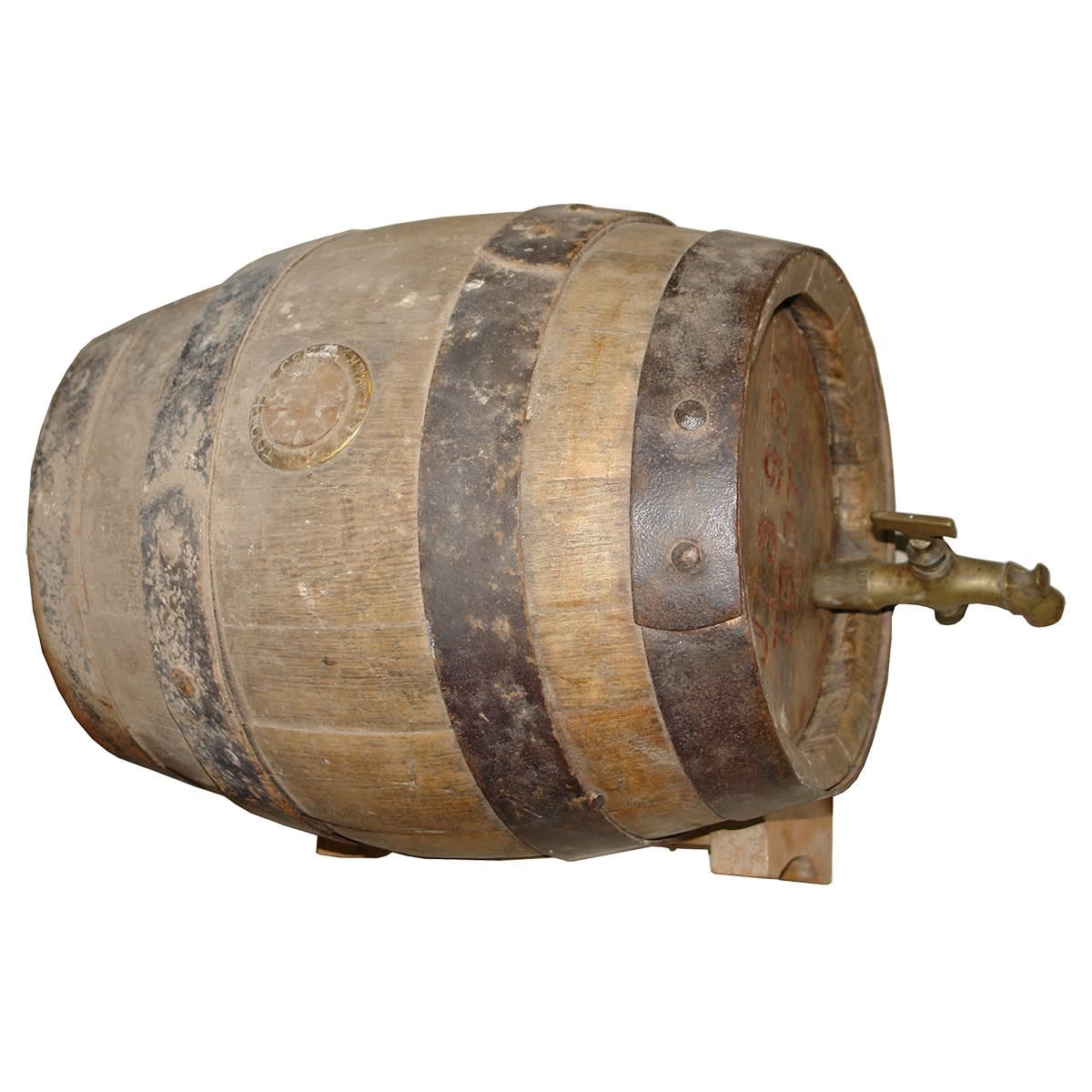 Small Beer Barrel. Tooth & Co Ltd Kent Brewery brass bung surround and J13981 Tooth in one end. J13981 Kent Sydney Australia in the other. (New South Wales)