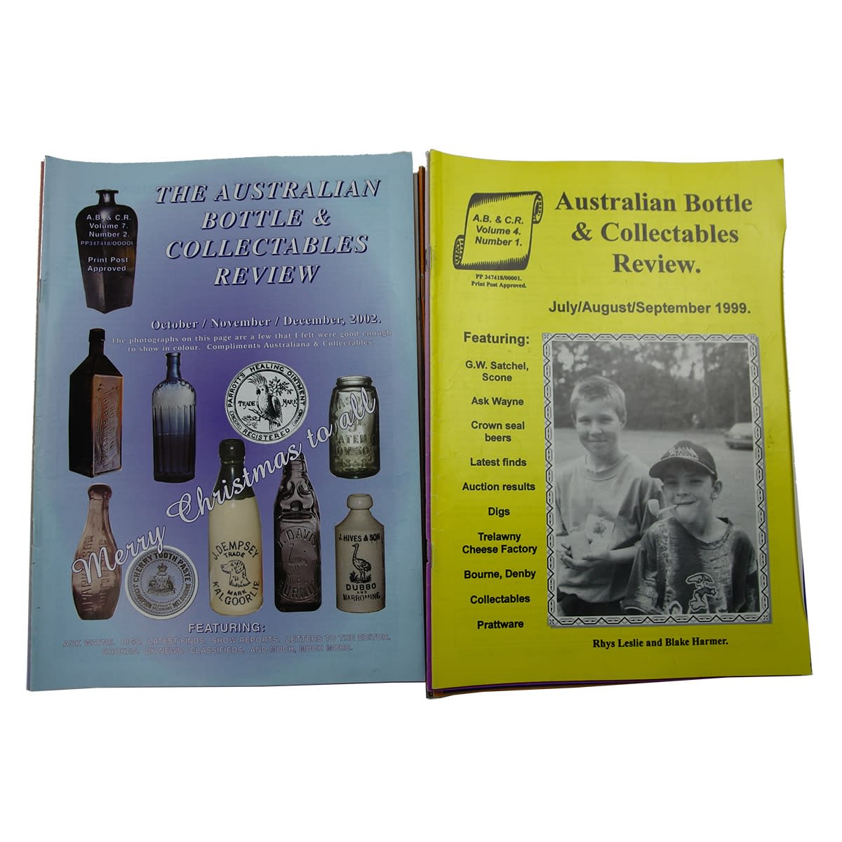 22 Copies of Australian Bottle & Collectables Review. 1999 - 2006.