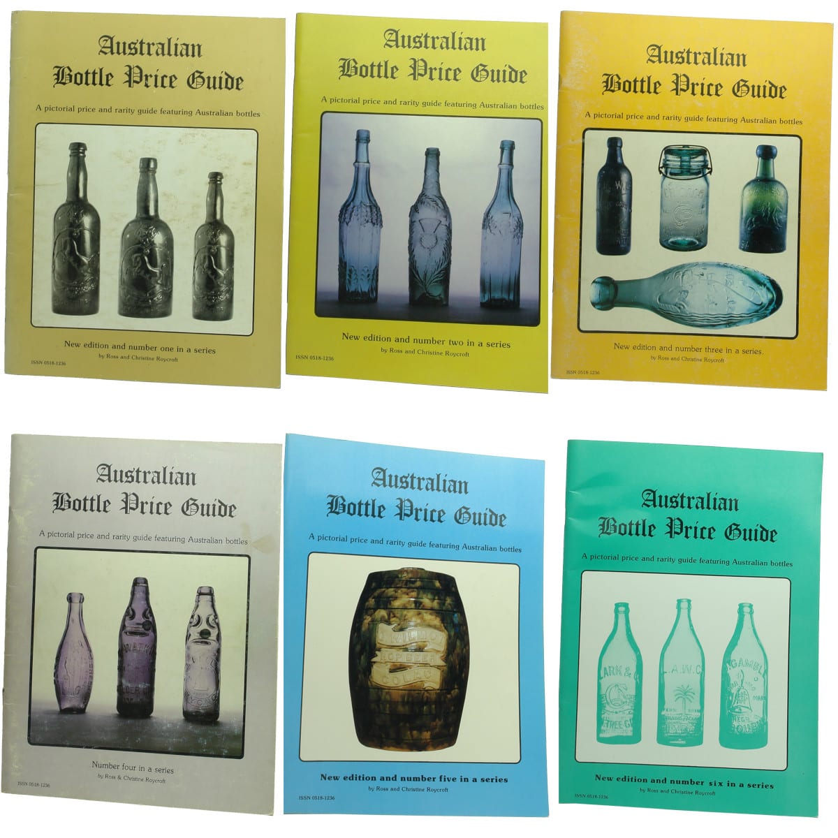 Set of 6 later Australian Bottle Price Guides. Roycroft.